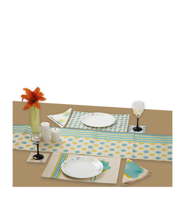 Jute and Cotton Dining Set