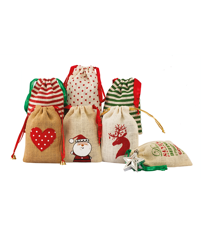 Christmas Gift Jute Bags