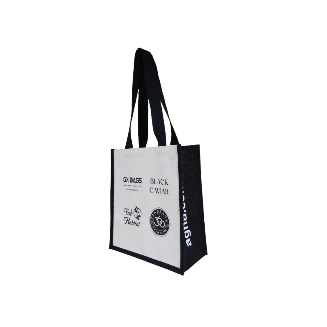 Custom Promo Canvas Bag With Printed Gussets