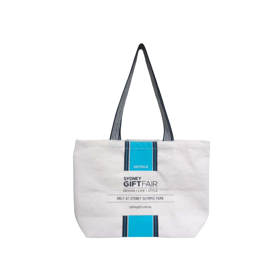 Wide Canvas Tote Bag with Custom Print