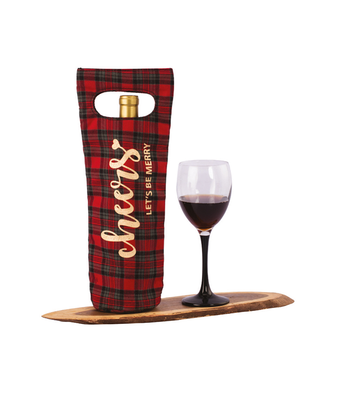 Christmas Canvas Wine Bags