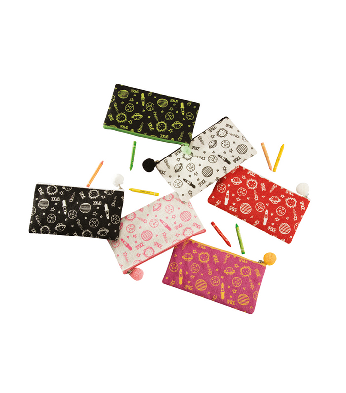 Space Pattern Stationery Hessian Bags