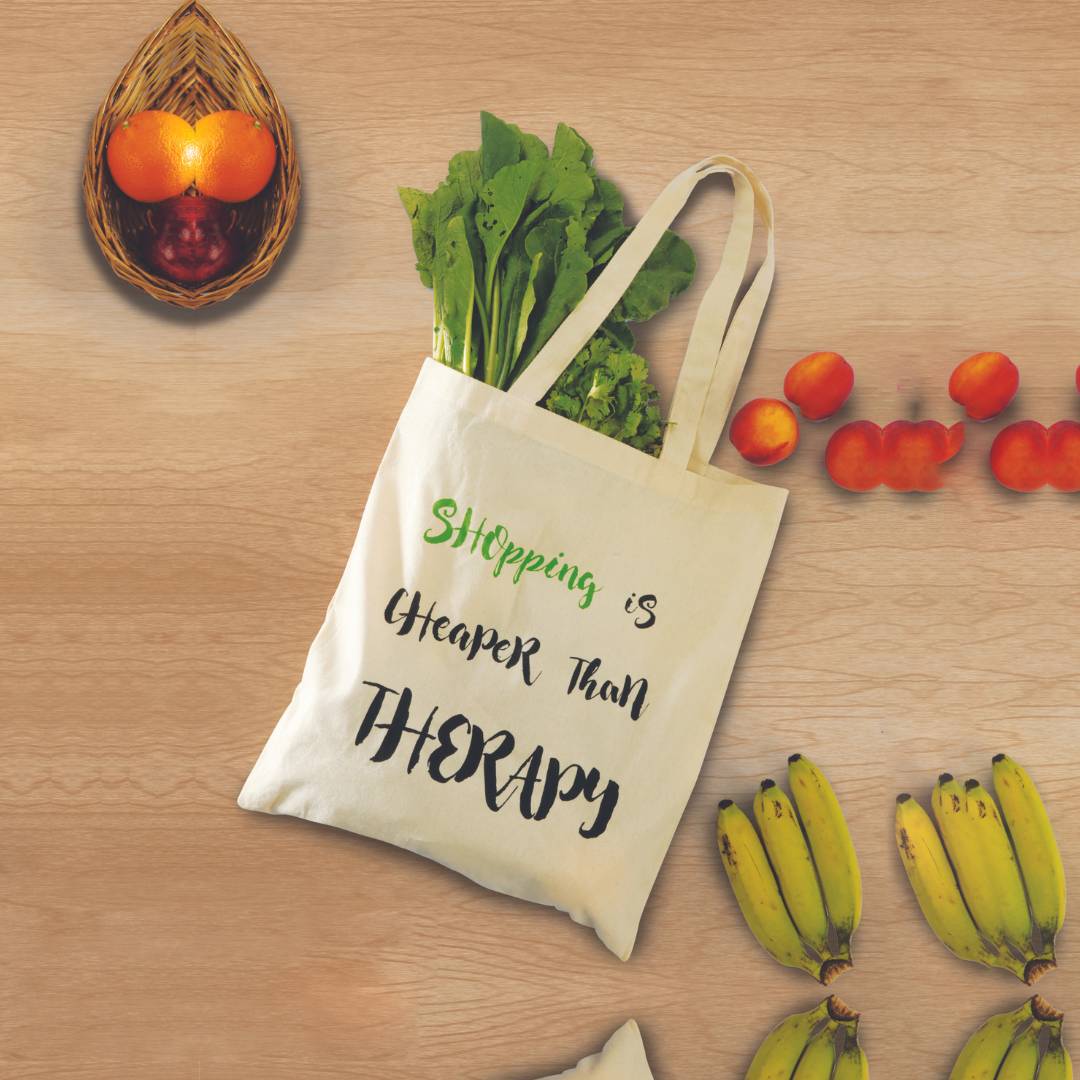 Cotton Shopping Bags With Custom Wording
