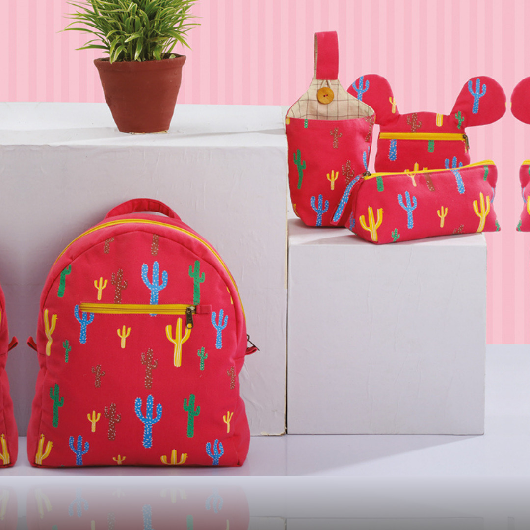 Kids Custom Print Canvas Backpack