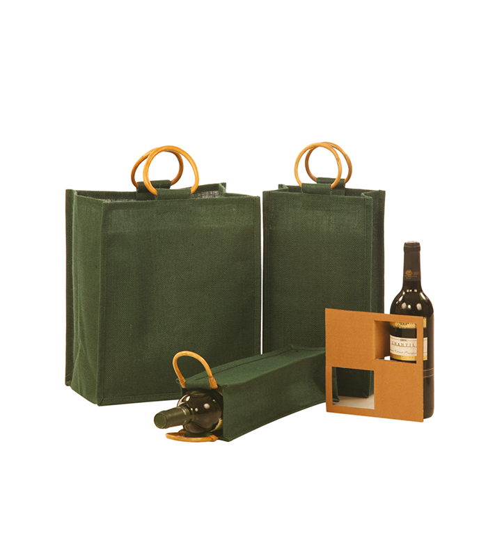 Single and Multi-Bottle Jute Wine Bags