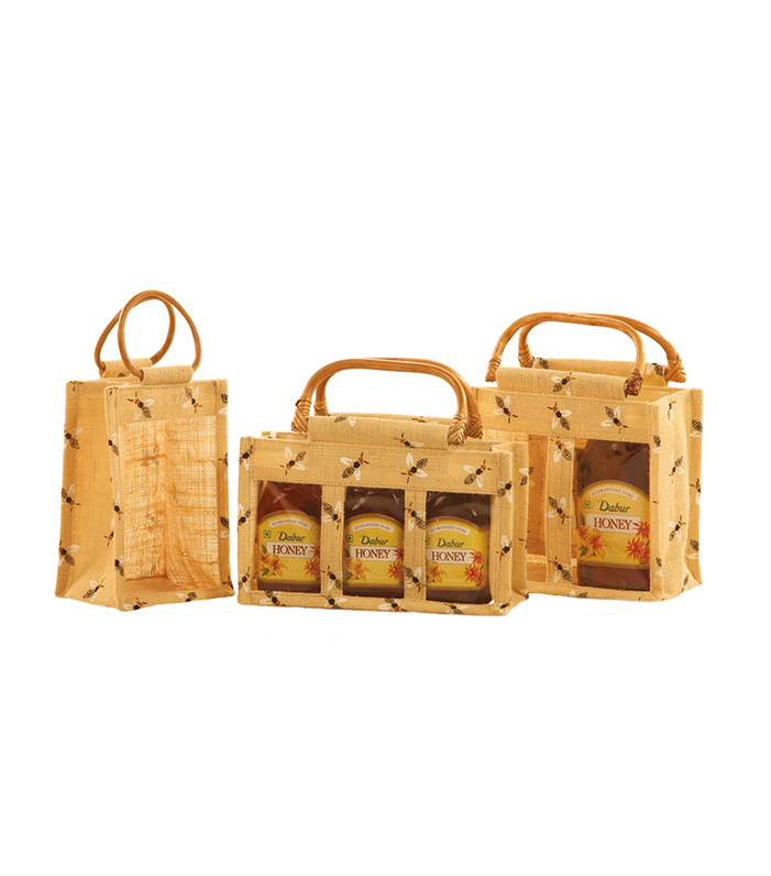 Honey Jar Hessian Bags