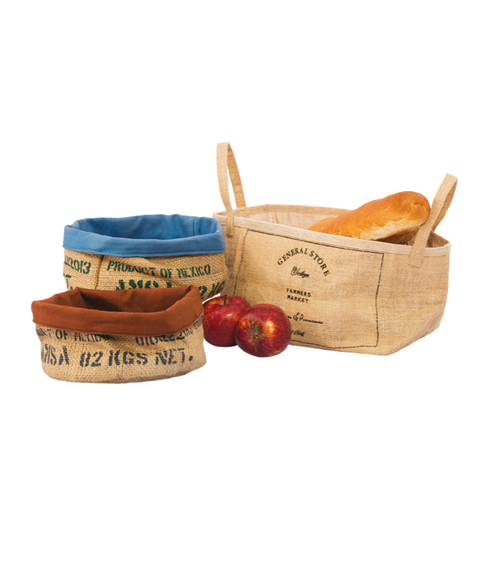 Hessian Bread Baskets