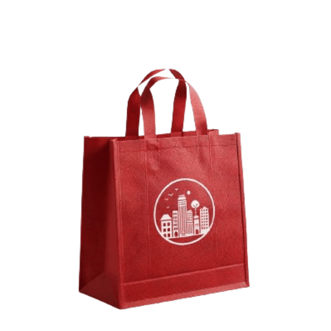 Custom Red Non Woven Bags