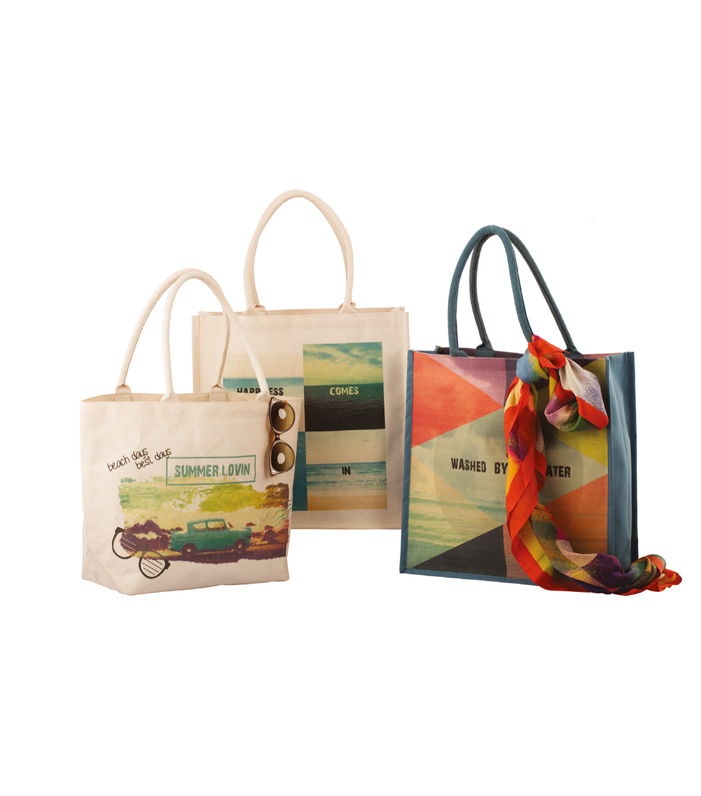 Canvas Bags with Custom Detailed Colourful Prints