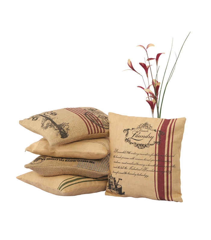 Vintage Jute Pillow Covers
