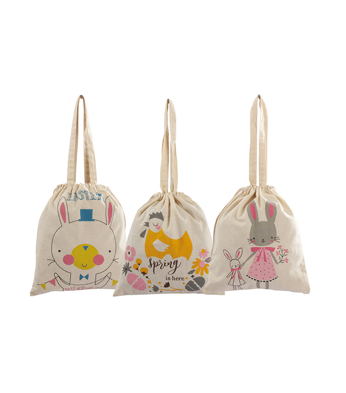 Easter Drawstring Cotton Bags