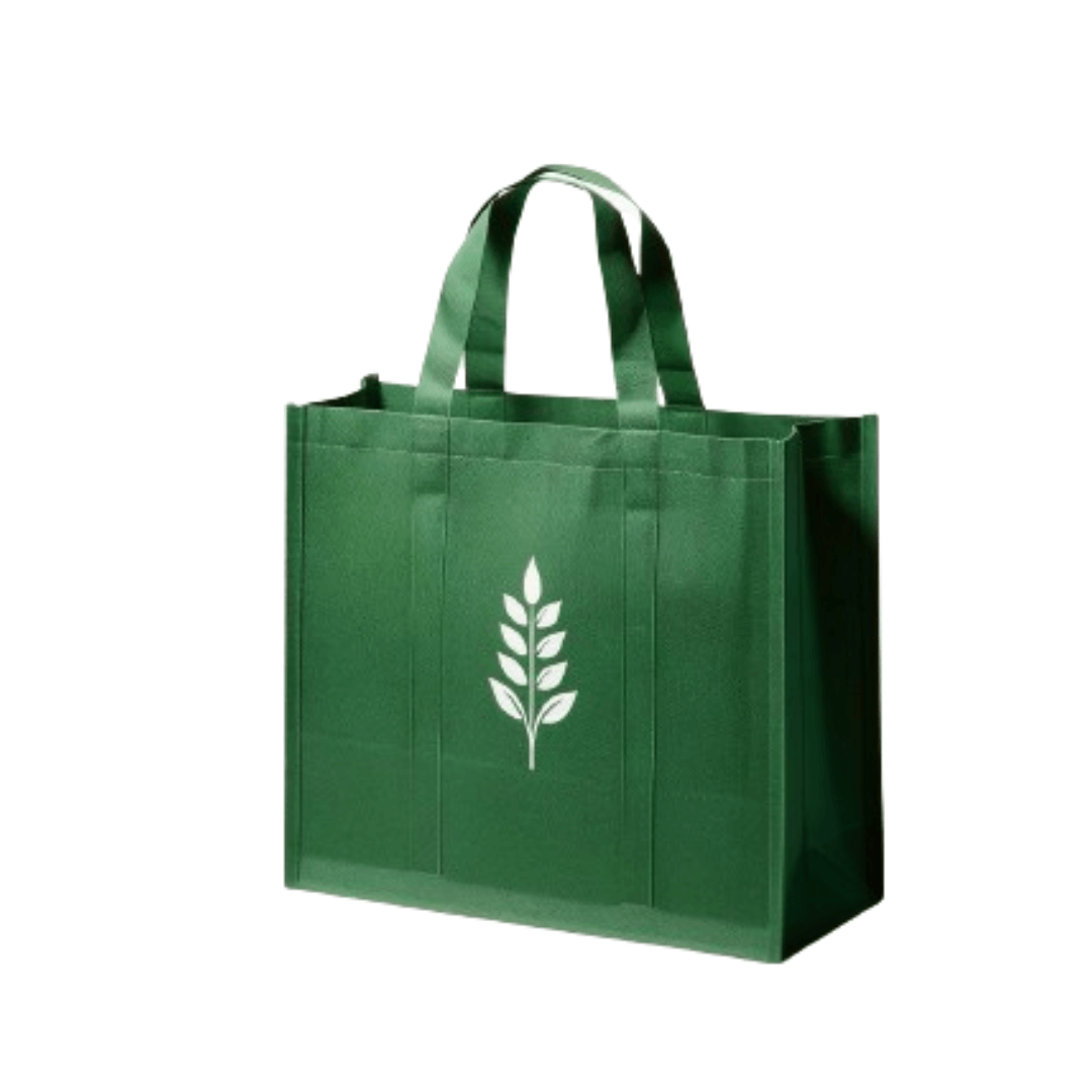 Custom Green Non Woven Bags