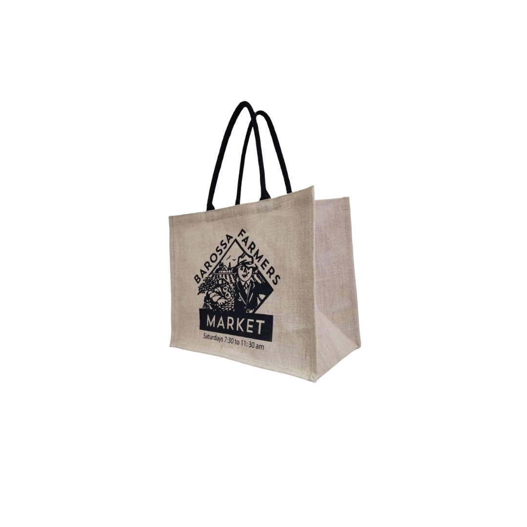 Personalised Farmers Market Hessian Bag