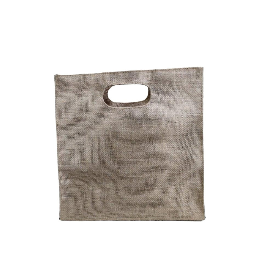 Plain Handle Cut Hessian Bag