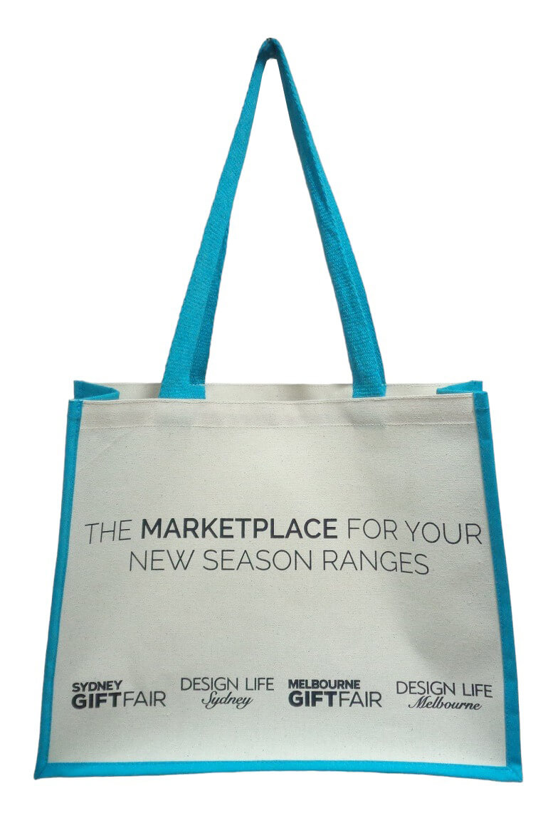 Reusable Custom Canvas Show Bag Featuring Key Sponsors