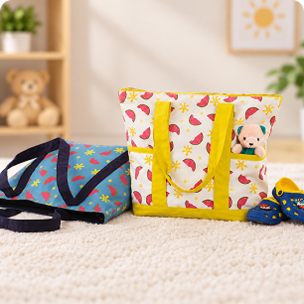 Custom Canvas Nappy Bags